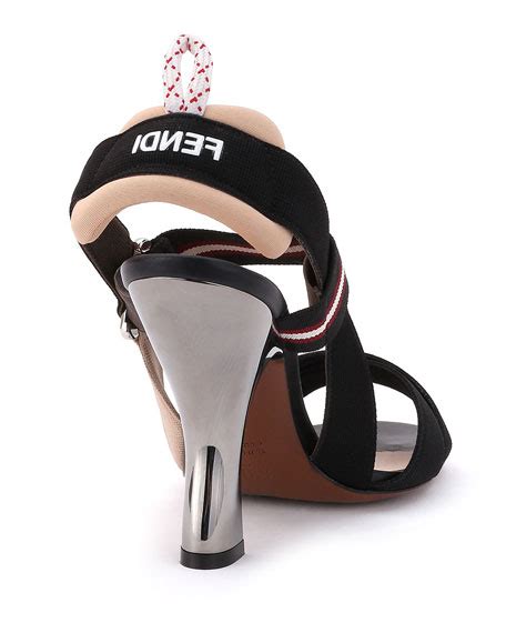 fendi colibri strappy canvas sandals|Shoes .